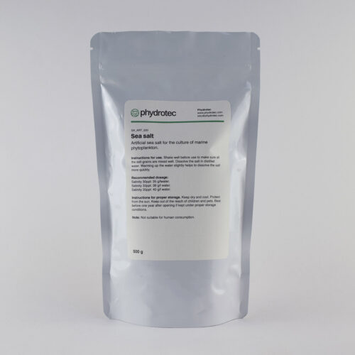 Kunstmatig zeezout voor de kweek van marien fytoplankton - 500 gram.