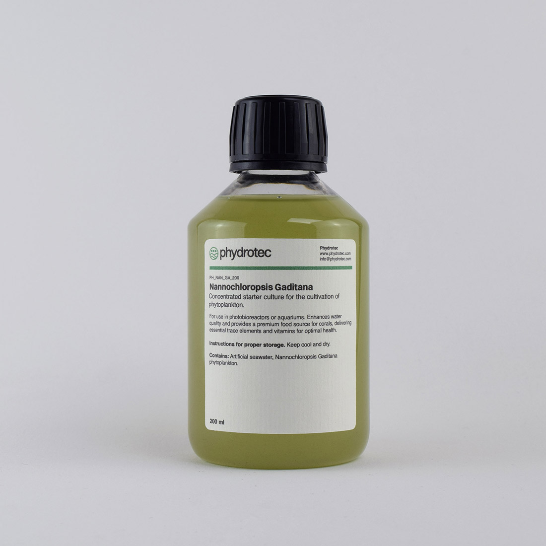 Levende Nannochloropsis Gaditana fytoplankton