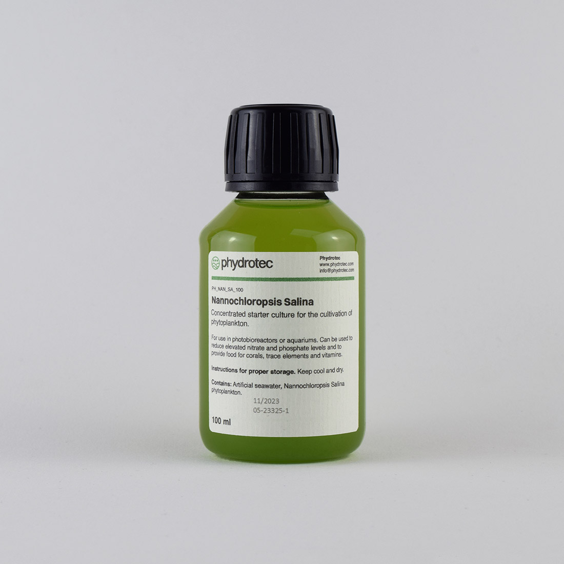 Nannochloropsis Salina - 100ml phytoplankton, living culture, marine algae