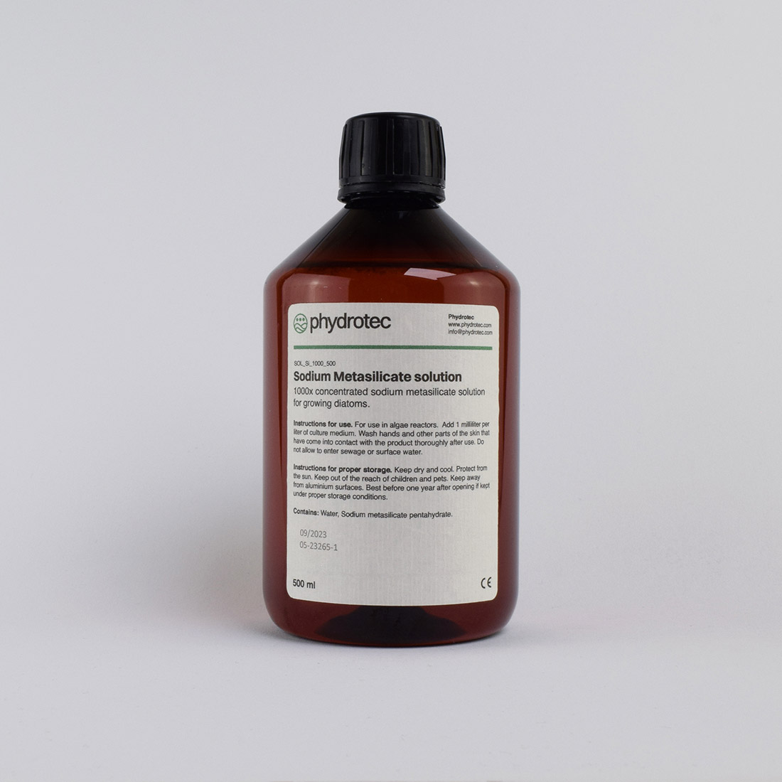 Natriummetasilicaatoplossing – 1000x geconcentreerd, 500 ml